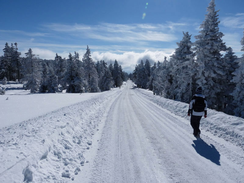 Südharz Urlaub im Winter, Wandern im Schnee